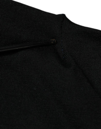 Dolce &amp; Gabbana Svart Kashmir V-ringad Pullovertröja