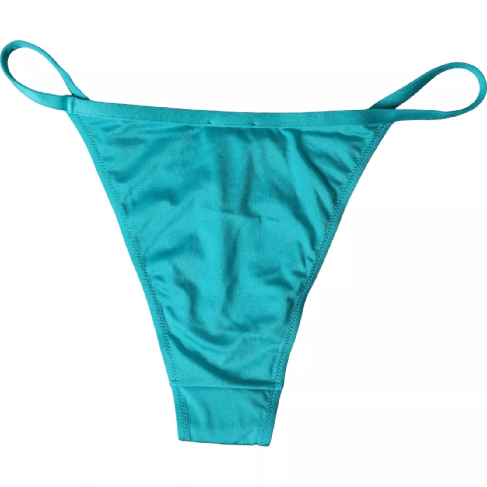 Blågrön nylon strandkläder badkläder nedredel bikini
