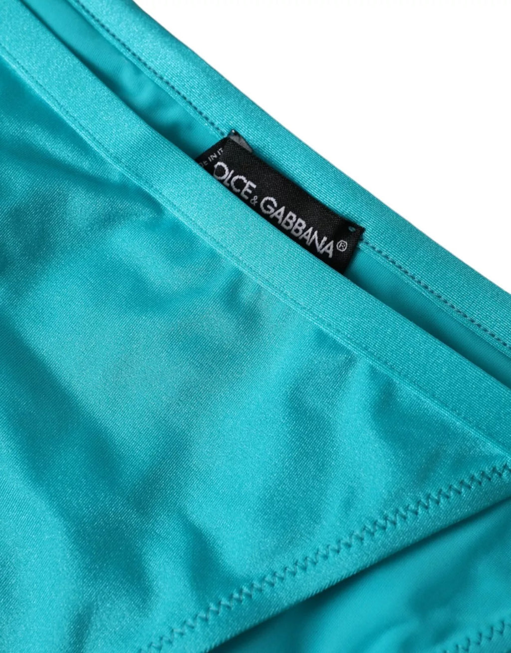 Blågrön nylon strandkläder badkläder nedredel bikini