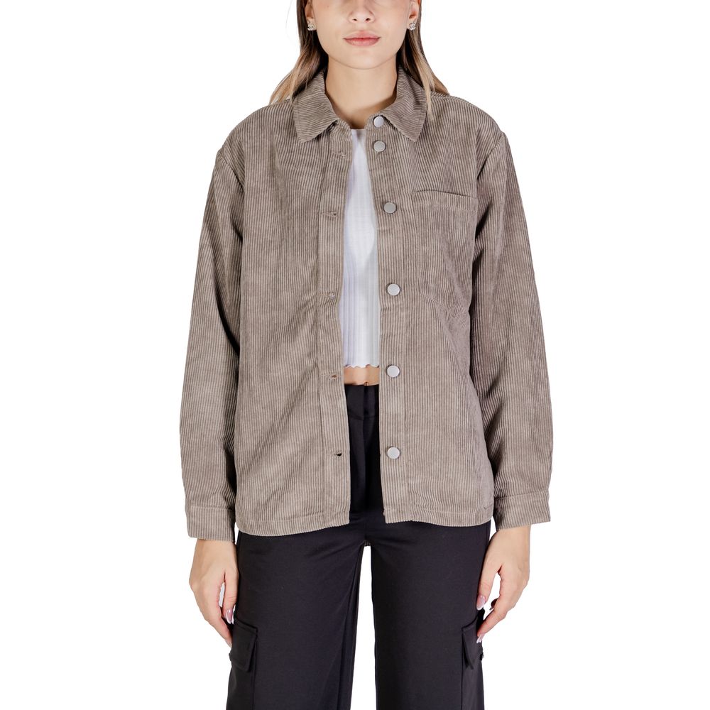 Beige polyesterskjorta