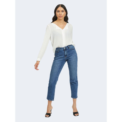 Vila Clothes Cream Polyester Blouse