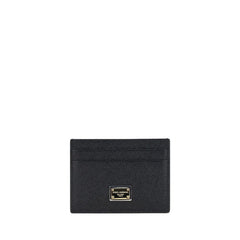 Dolce & Gabbana Black Calf Leather Bos Taurus Wallet