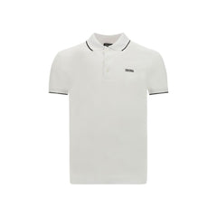 ZEGNA White Elastane Polo Shirt