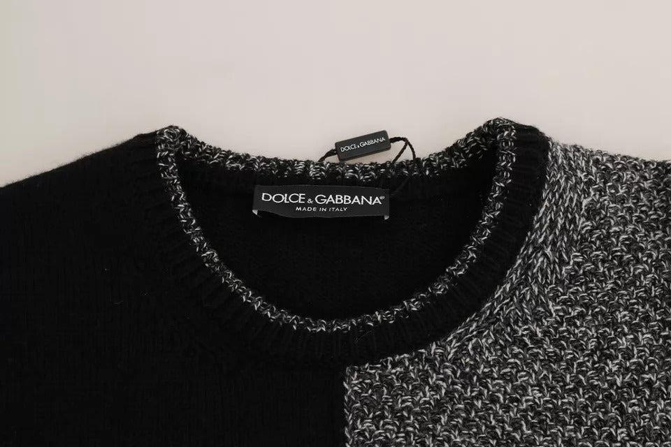 Dolce &amp; Gabbana Flerfärgad KING Knight Monkey Stickad Kashmirtröja i Ull