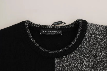 Dolce &amp; Gabbana Flerfärgad KING Knight Monkey Stickad Kashmirtröja i Ull