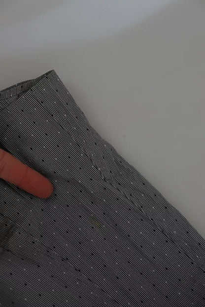 Dolce &amp; Gabbana Grå SICILIA Prickig Semi-Fit Formell Skjorta