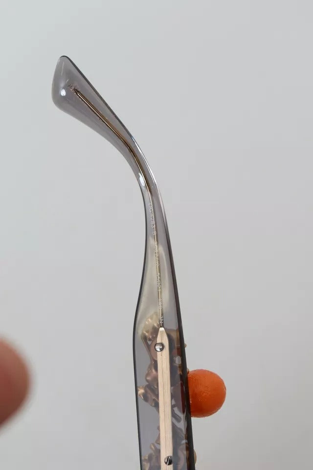 DG4283B Acetatkristaller Orange Applikationssolglasögon