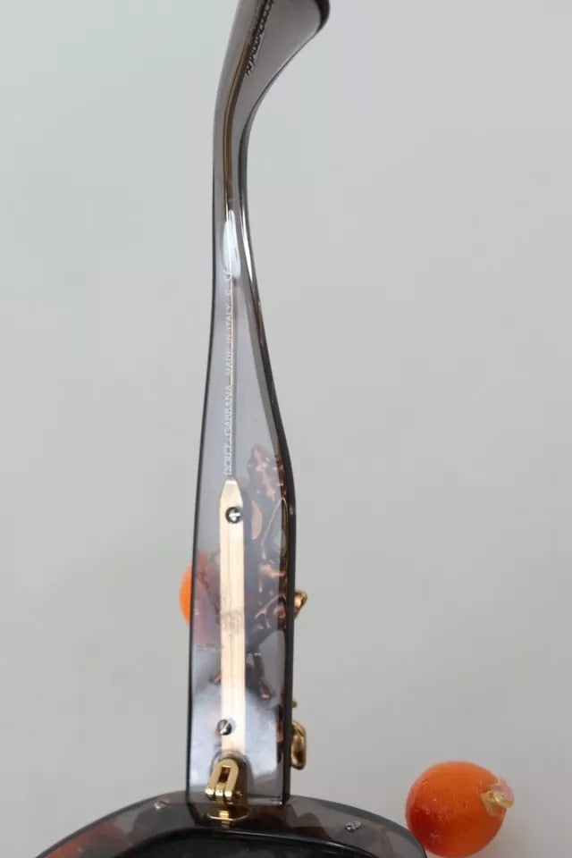DG4283B Acetatkristaller Orange Applikationssolglasögon