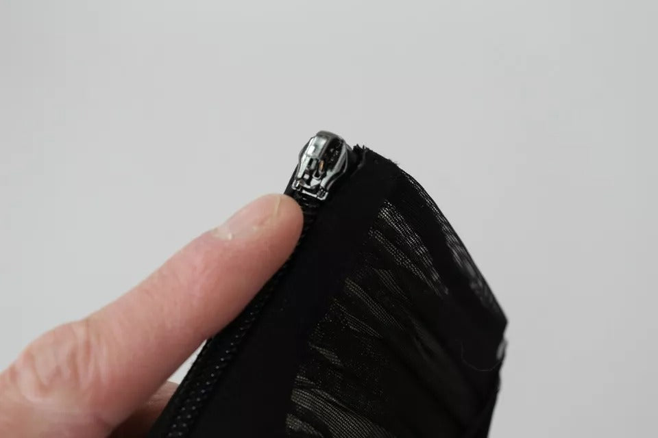 Svarta Tyllstövlar Stilettklackar Skor