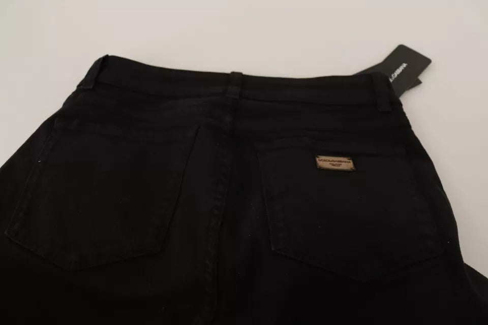 Svarta skinny jeans i bomull med stretch