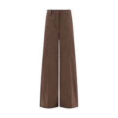 The Latest Brown Cotton Casual Pants