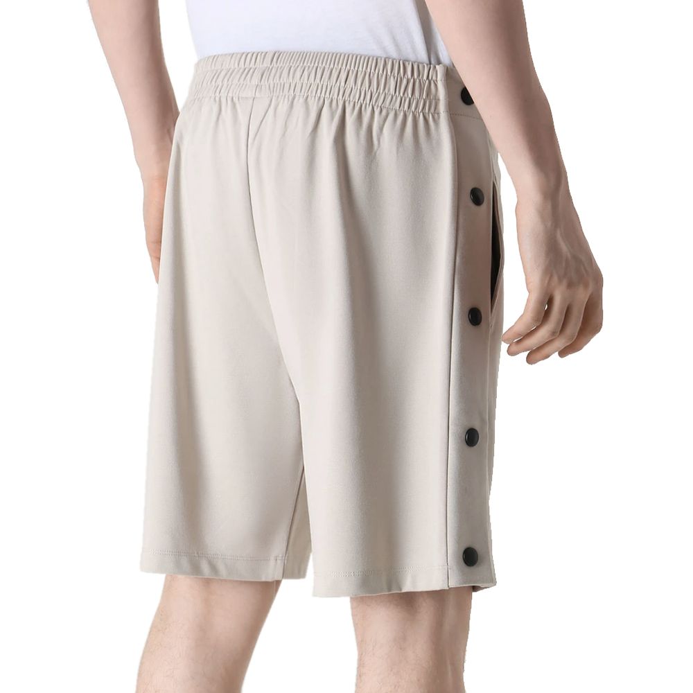 Beige viskos shorts