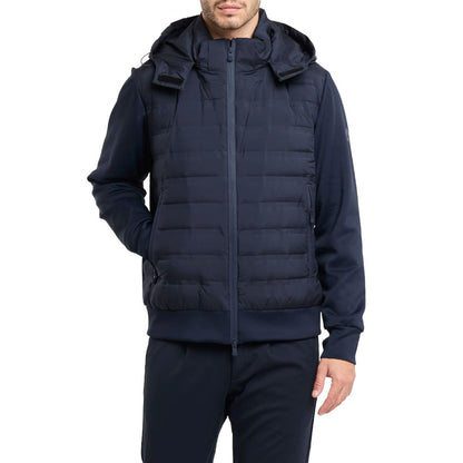 People Of Shibuya Blue Polyester Men Jacket