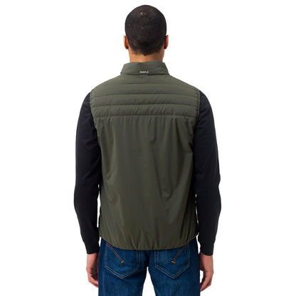 People Of Shibuya Green Polyester Men Vest