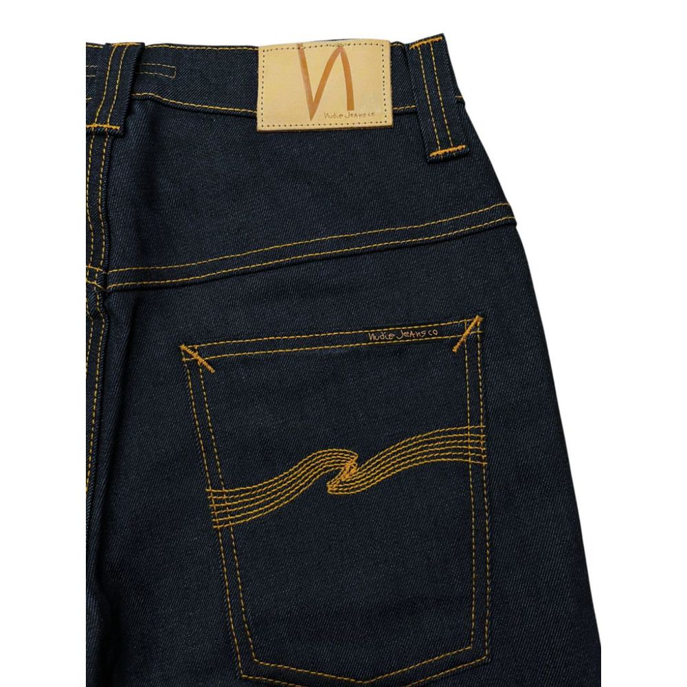 Blå bomullsjeans för kvinnor