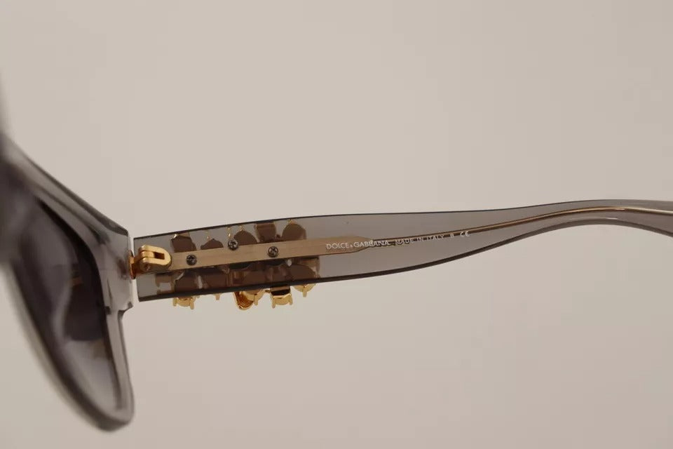 DG 4247-BF Solglasögon med klara utsmyckade kristaller och acetat