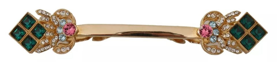 Förgylld 925 sterlingsilver kristall halsbandsstoppbrosch