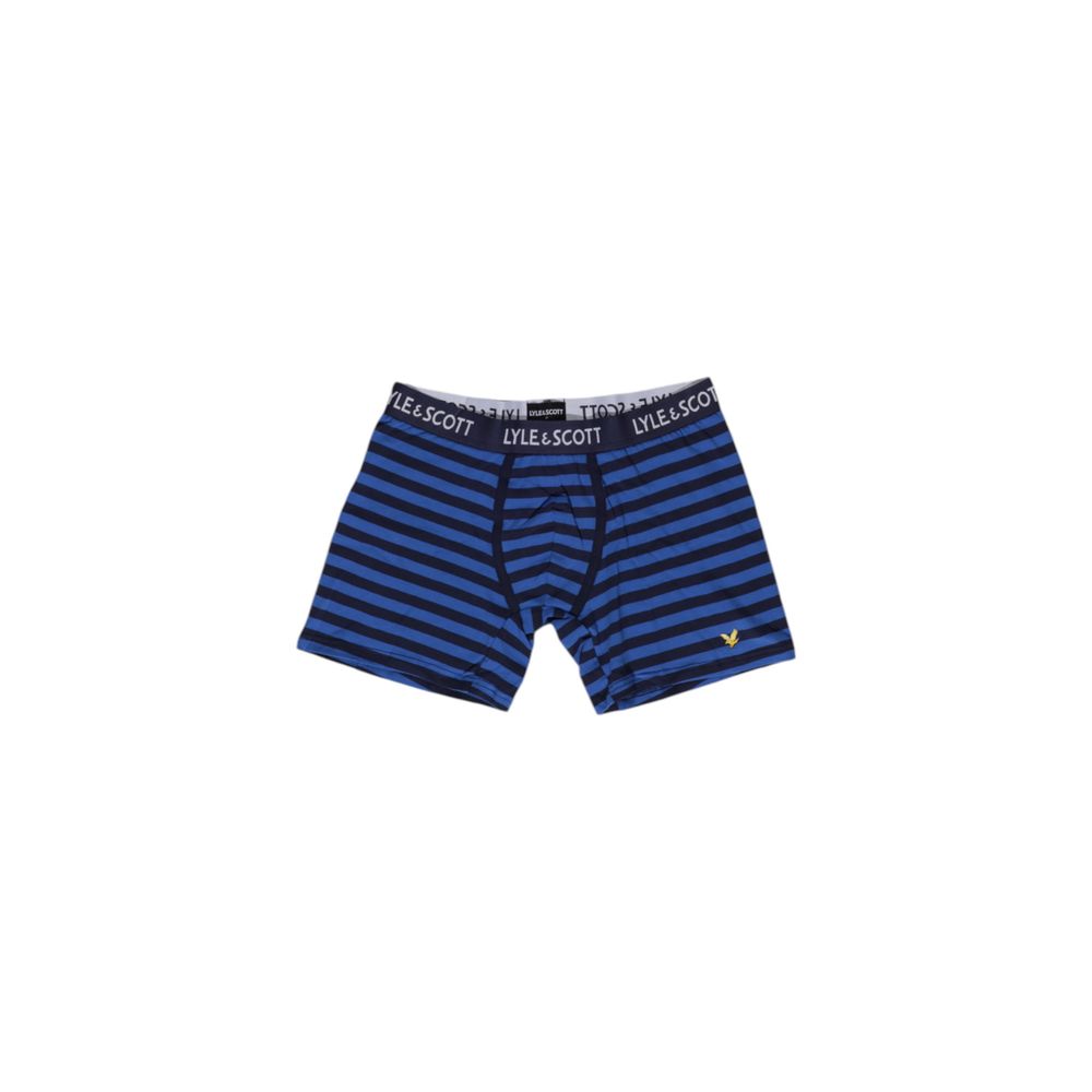Blå bomullsboxershorts