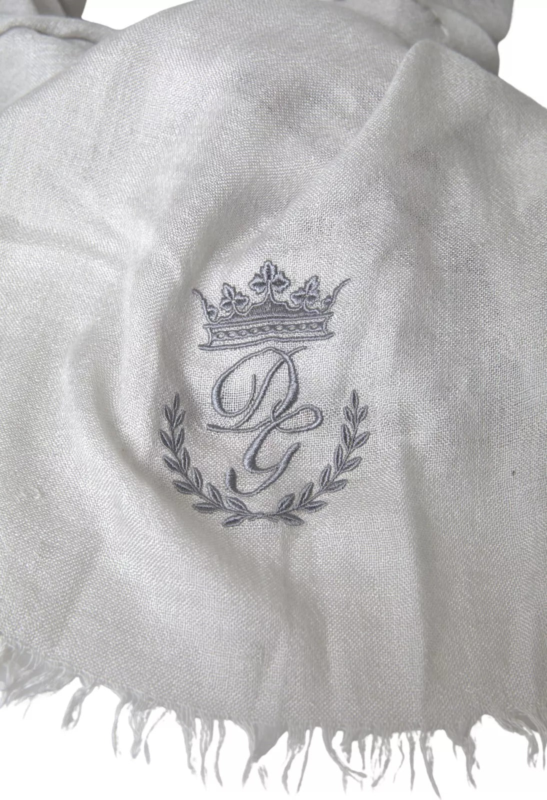 Dolce &amp; Gabbana Grå Kashmir Wrap Shawl Franshalsduk