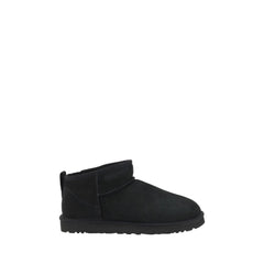 UGG Black Goatskin Ankle Boots