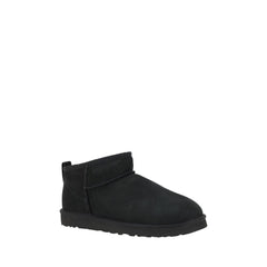 UGG Black Goatskin Ankle Boots