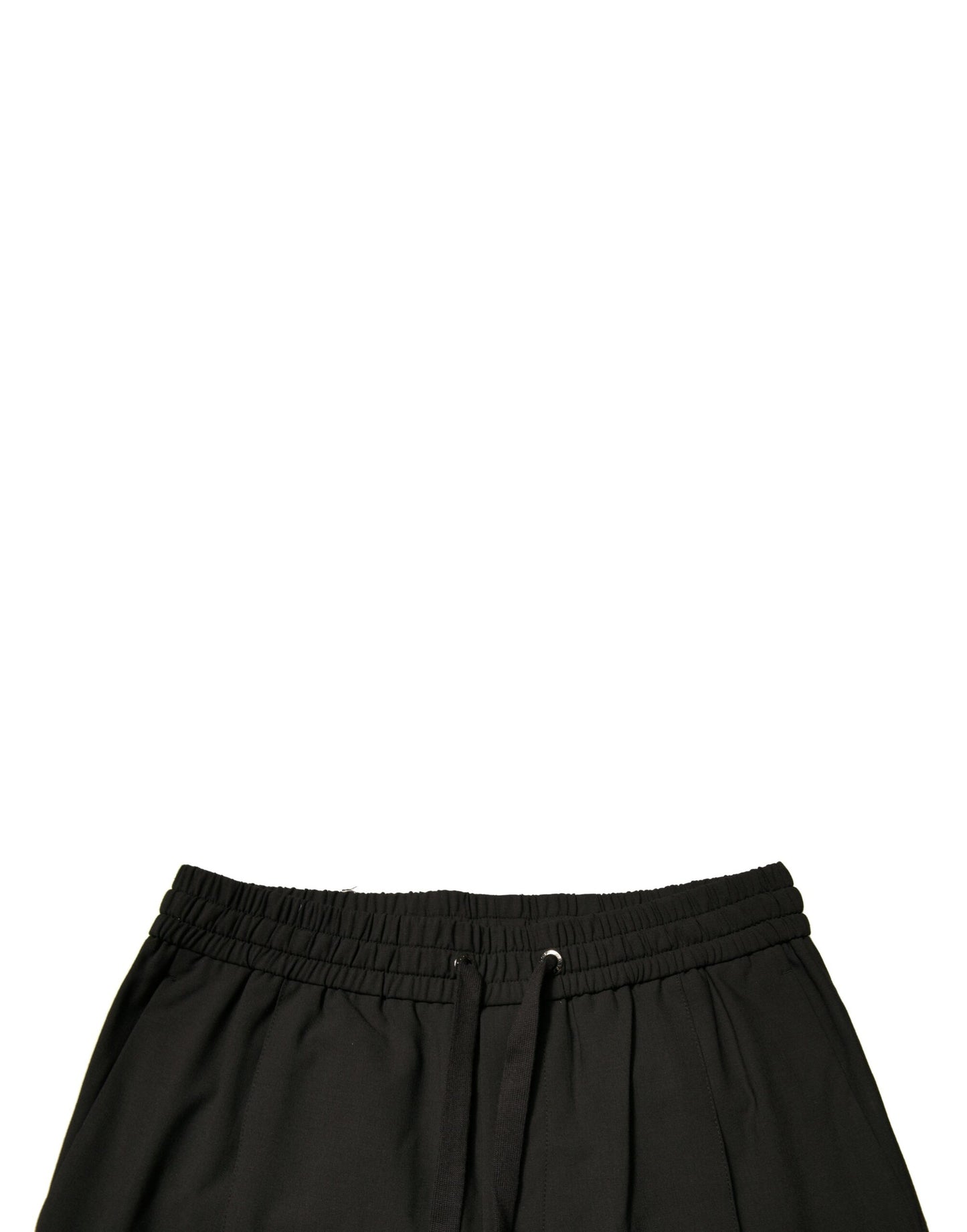 Dolce &amp; Gabbana svarta joggingbyxor i ull