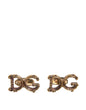 Dolce & Gabbana Gold Tone 925 Sterling Silver DG Logo Cufflink