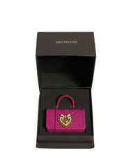 Dolce &amp; Gabbana Rosa Silikon Devotion Hjärtfodral Handväska Airpod-fodral