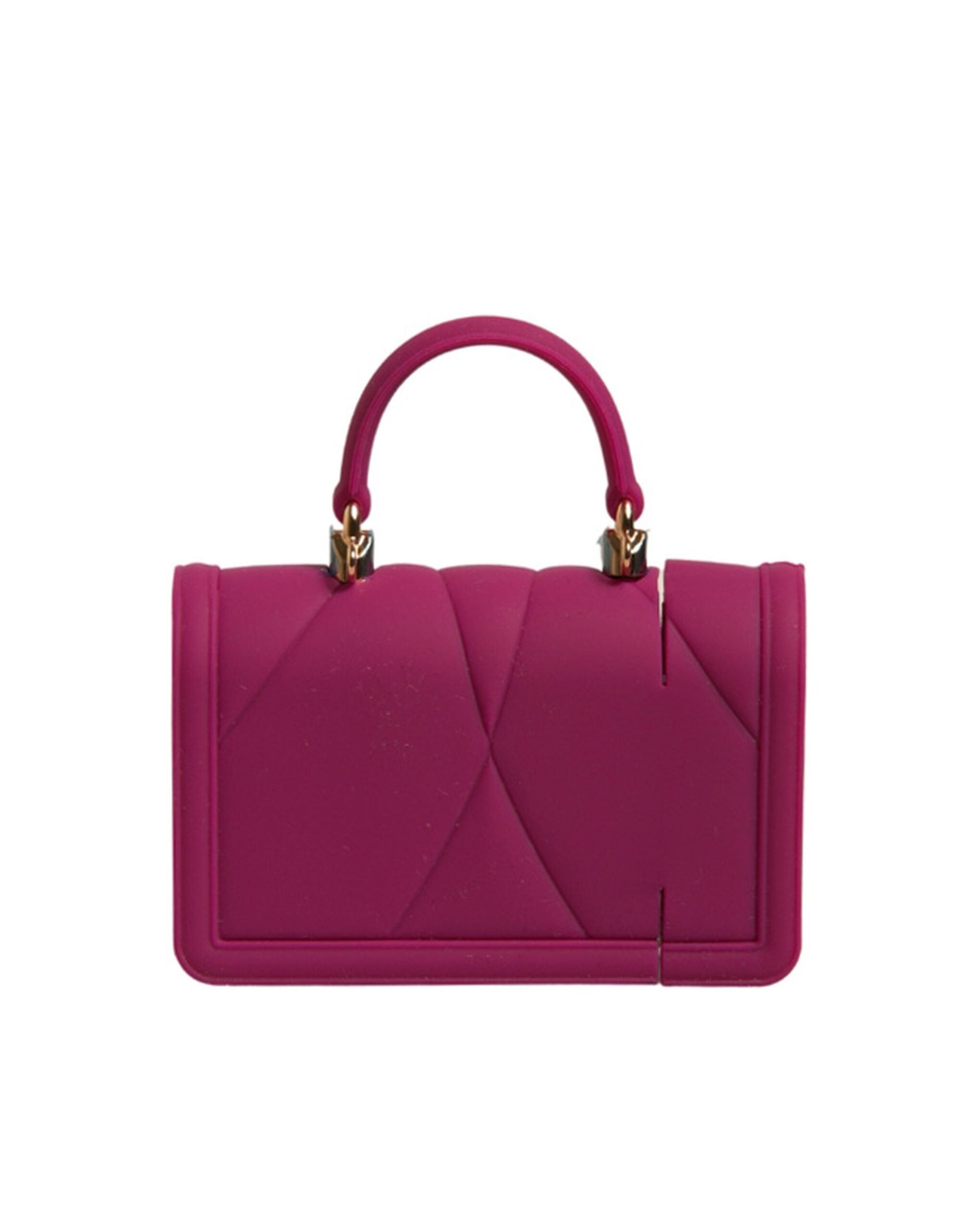 Dolce &amp; Gabbana Rosa Silikon Devotion Hjärtfodral Handväska Airpod-fodral