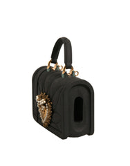 Dolce &amp; Gabbana svart silikon Devotion hjertedeksel håndveske Airpod-deksel