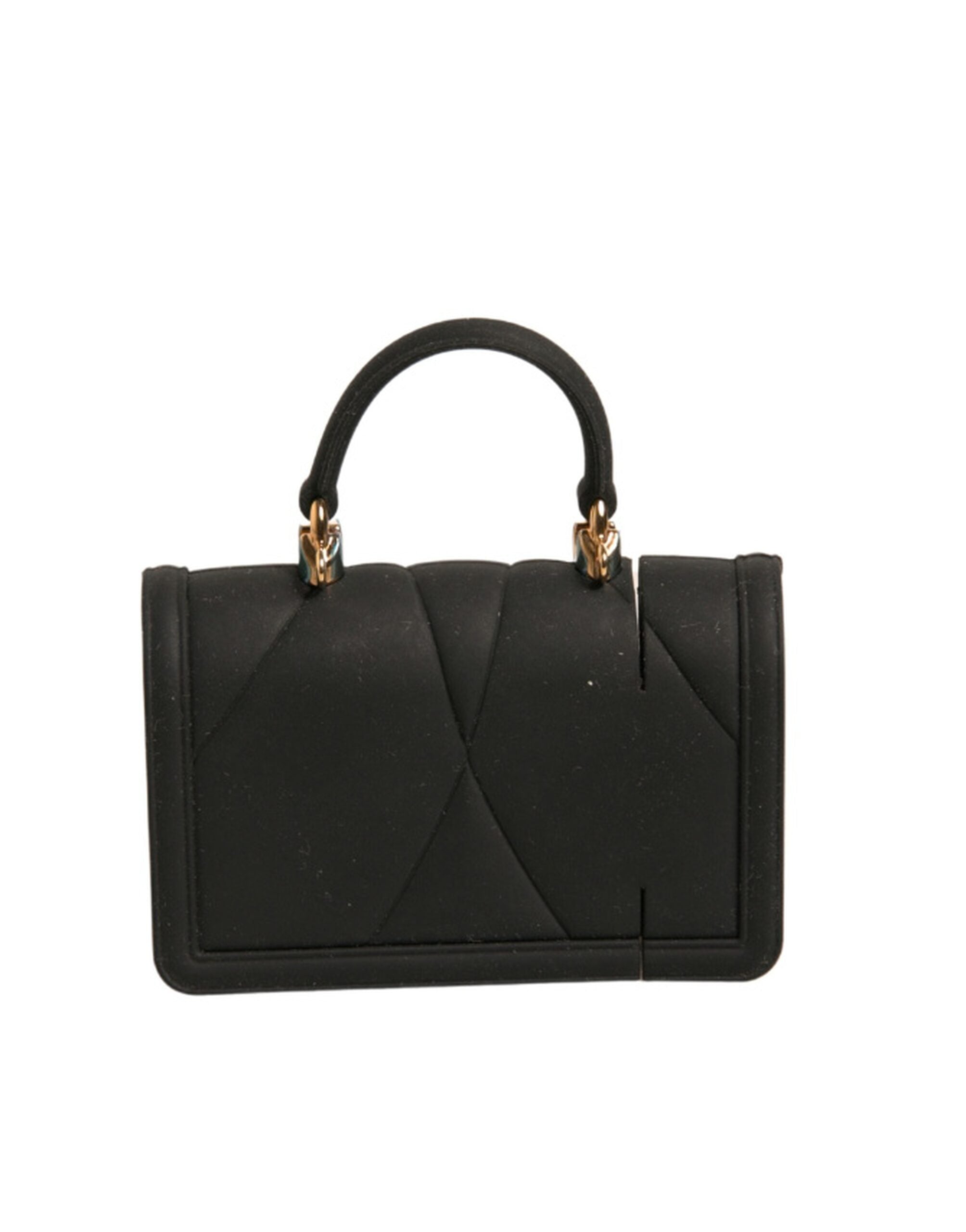 Dolce &amp; Gabbana svart silikon Devotion hjertedeksel håndveske Airpod-deksel