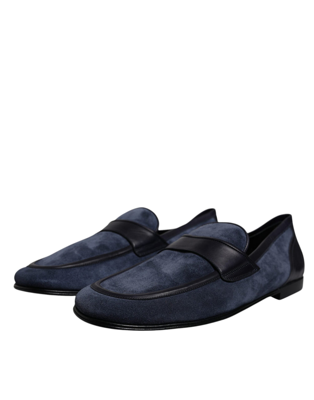 Blå mockaskor Loafer Mockasinskor