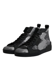 Dolce & Gabbana Multicolor Camouflage High Top Sneakers Shoes