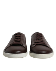 Dolce & Gabbana Brown Low Top Men Saint Tropez Sneakers Shoes