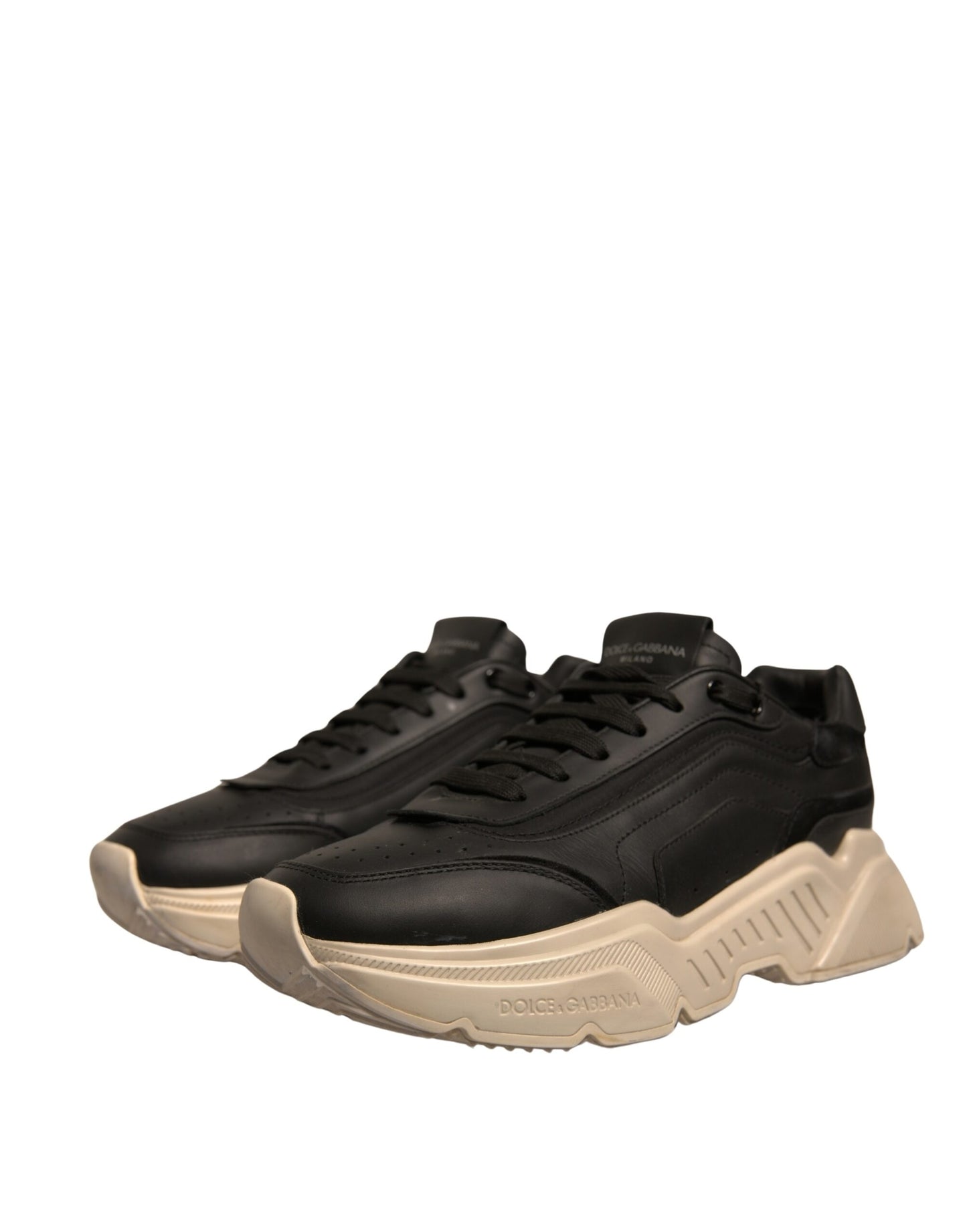 Dolce &amp; Gabbana Svarte Hvite Daymaster Lave Sneakers Sko