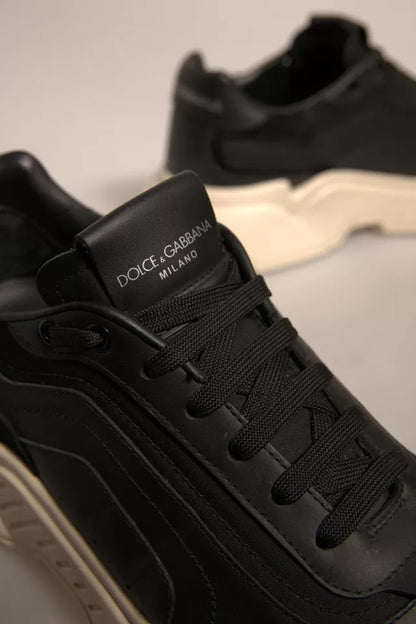 Dolce &amp; Gabbana Svarte Hvite Daymaster Lave Sneakers Sko