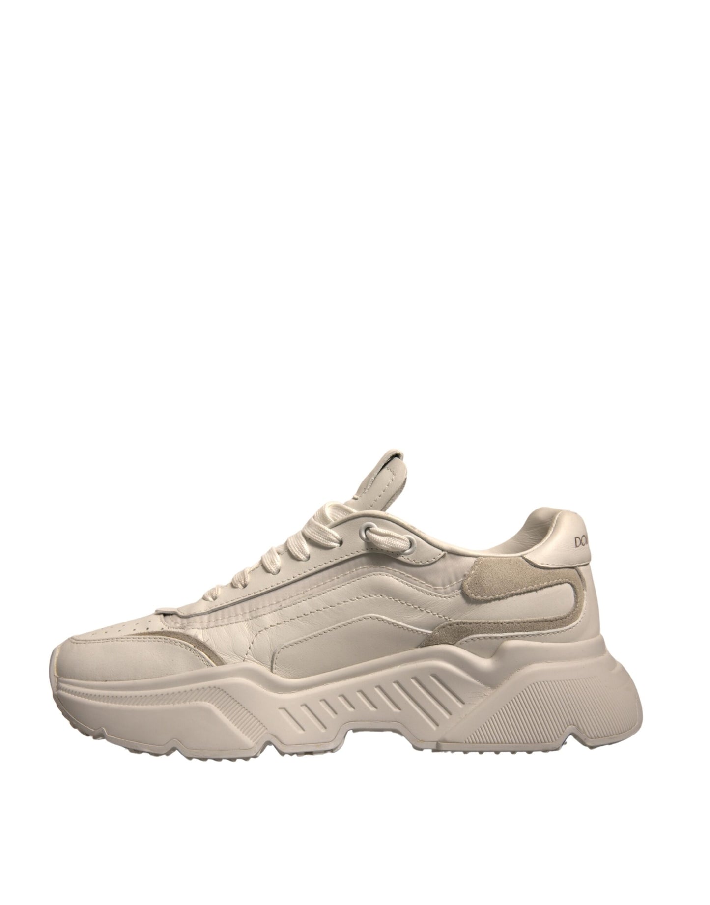 Dolce &amp; Gabbana Hvite Daymaster Lave Sneakers i Skinn