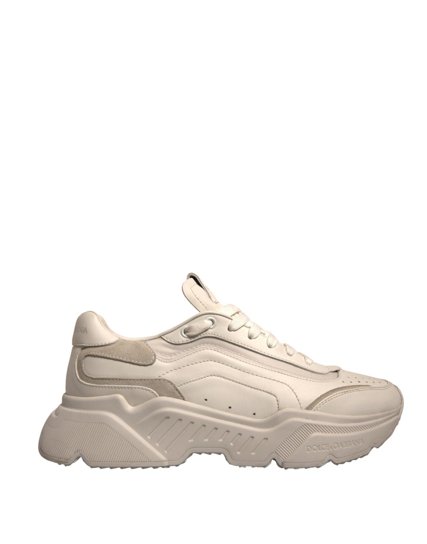 Dolce &amp; Gabbana Hvite Daymaster Lave Sneakers i Skinn