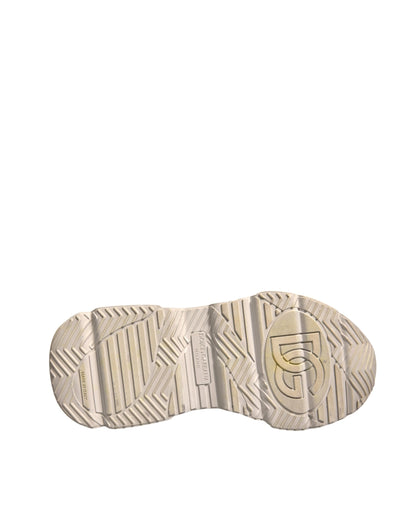 Dolce &amp; Gabbana Hvite Daymaster Lave Sneakers i Skinn