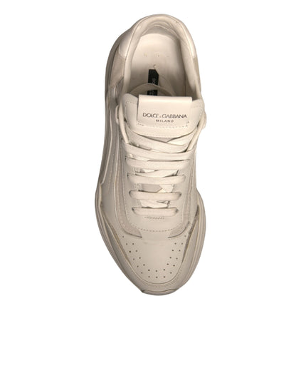 Dolce &amp; Gabbana Hvite Daymaster Lave Sneakers i Skinn