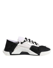 Dolce & Gabbana White Black NS1 Low Top Sneakers Shoes