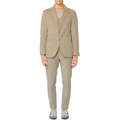 AT.P.CO Beige Cotton Men Suit