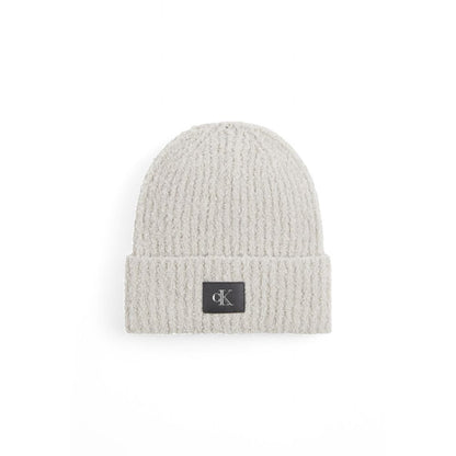 Calvin Klein Jeans Gray Marabou Cap (Baseball Hat)