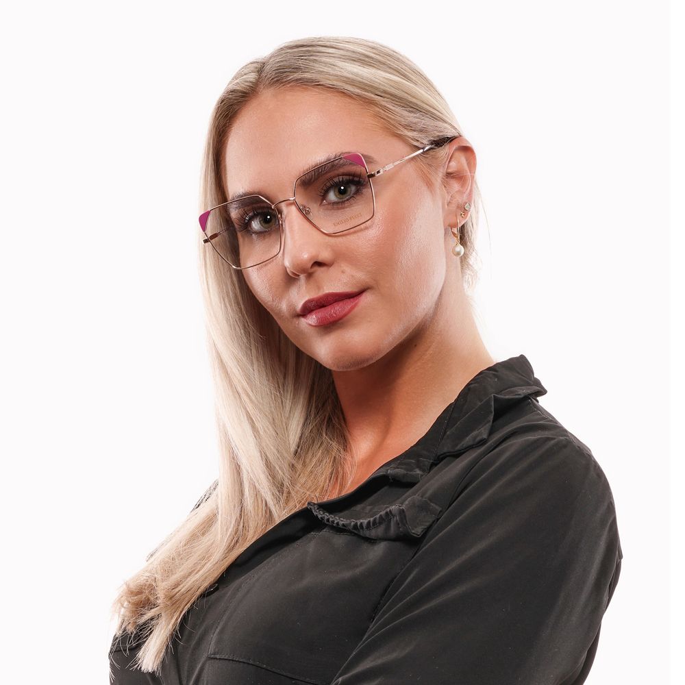 Roséguldfärgade glasögonbågar för kvinnor