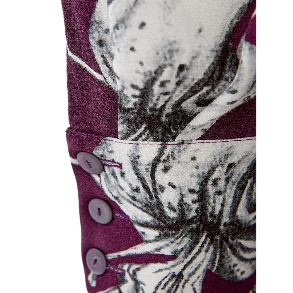 Lardini Elegant Purple Viscose Klänning