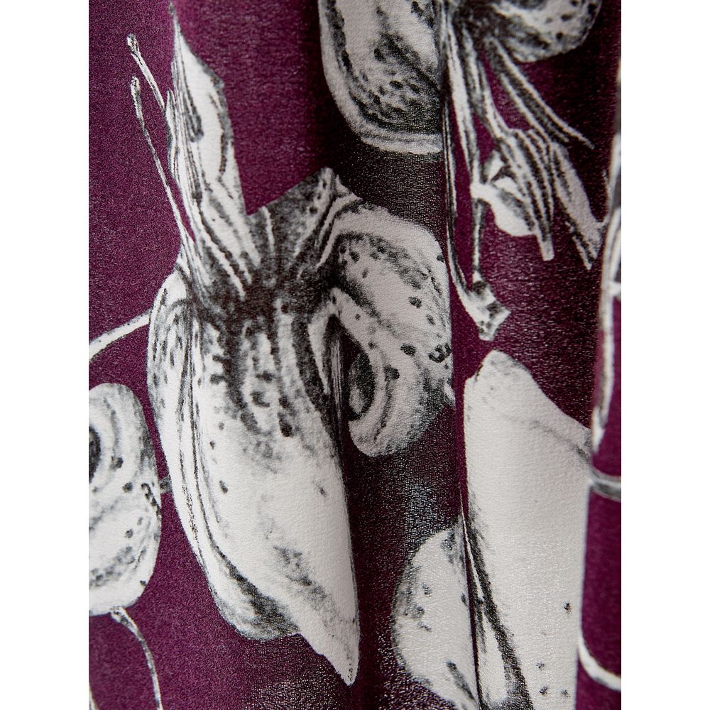 Lardini Elegant Purple Viscose Klänning