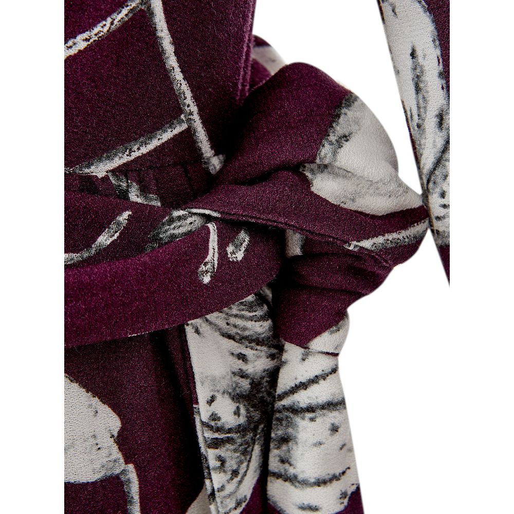 Lardini Elegant Purple Viscose Klänning
