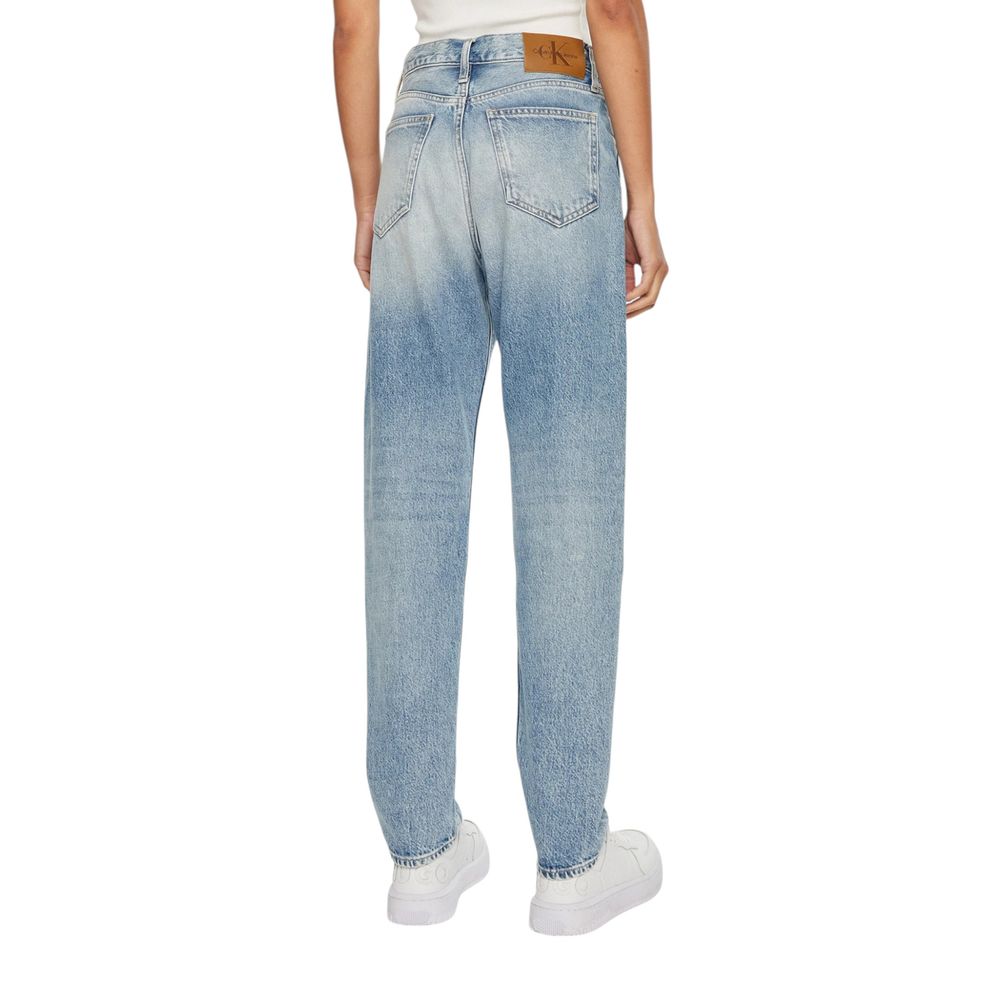 Ljusblå bomulls slim fit jeans