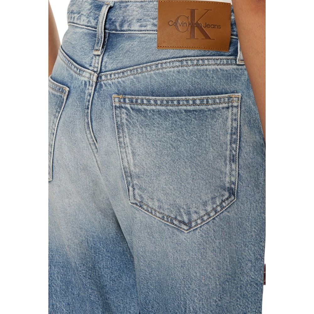 Ljusblå bomulls slim fit jeans