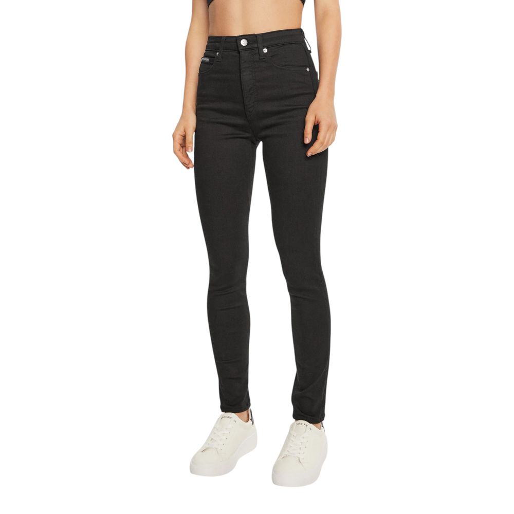 Svarta skinny jeans i bomull